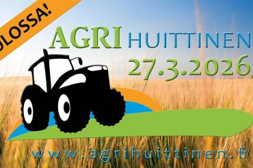 Olemme mukana Agri Huittisissa perjantaina 27.3. Uutiskuva